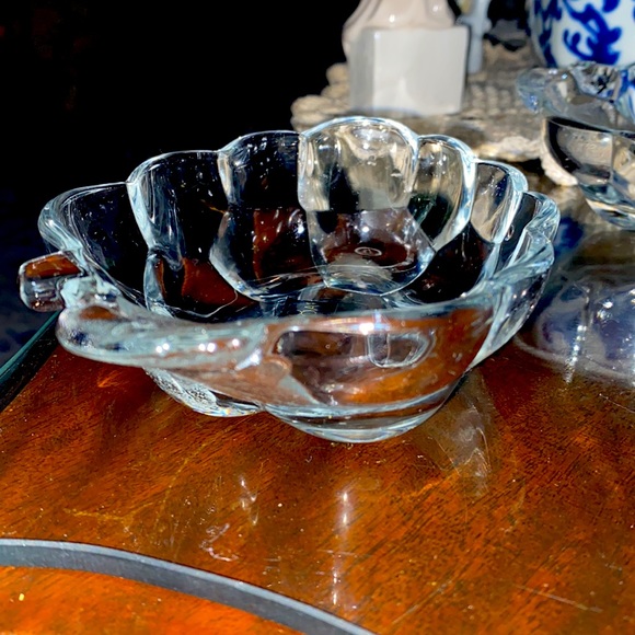 2 piece Vintage Studio Nova Crystal Grape Trinket Dishes NEW with stickers - Picture 5 of 9